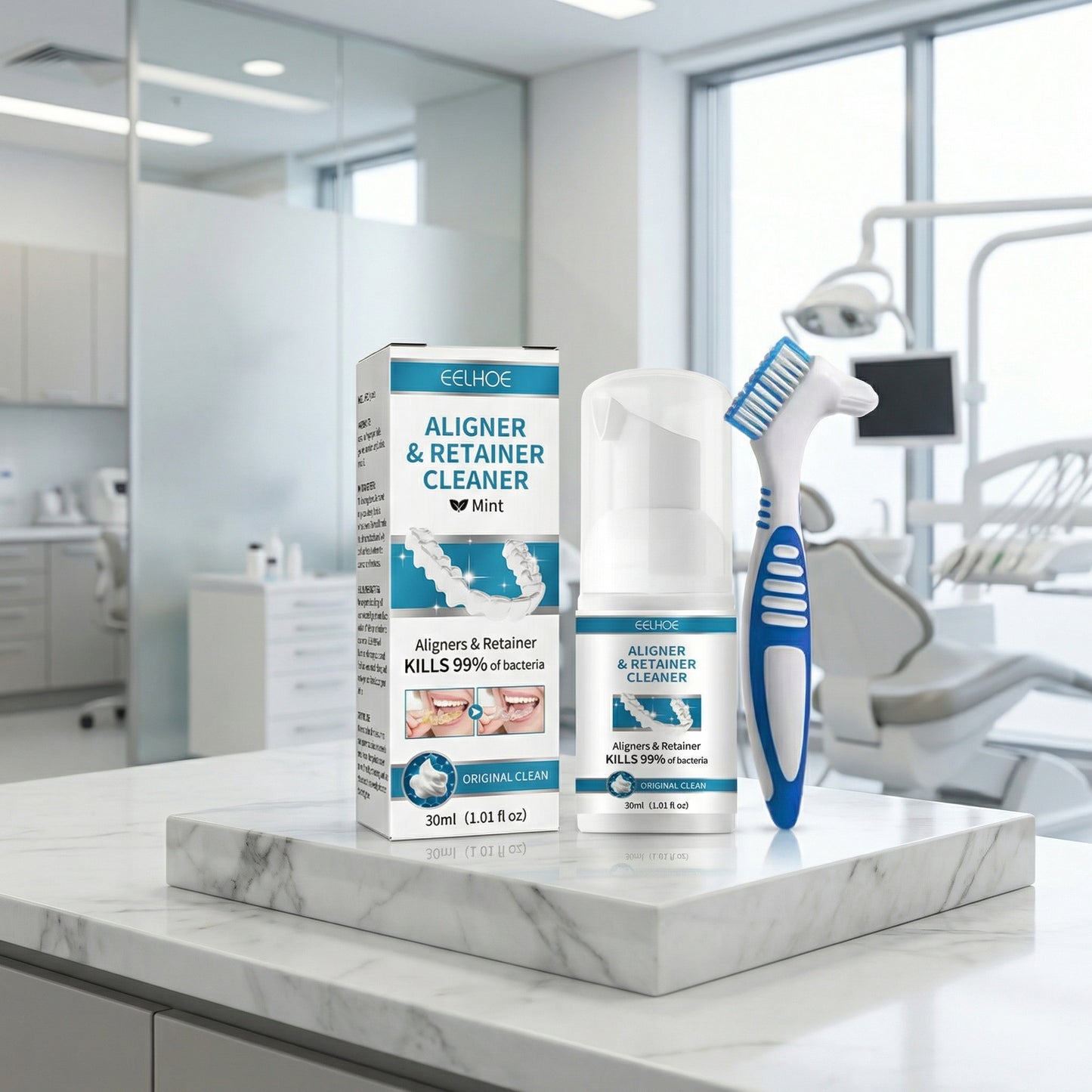 Kit Pulizia Sleepfit (Detergente disinfettante + Spazzolino doppia testina)